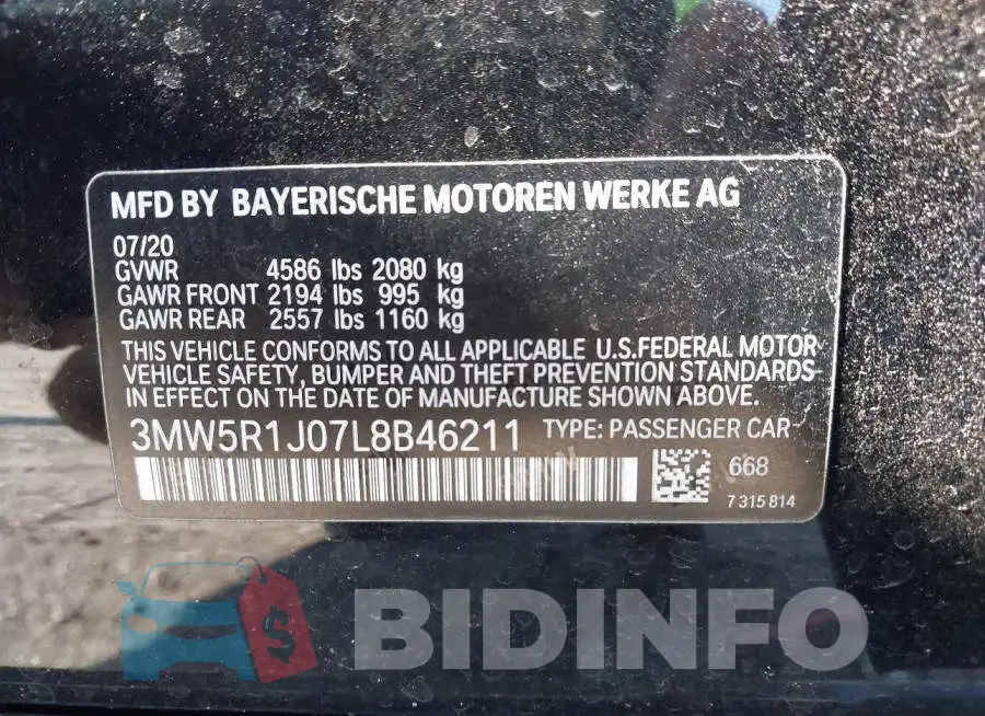 3MW5R1J07L8B46211 Photo# 9