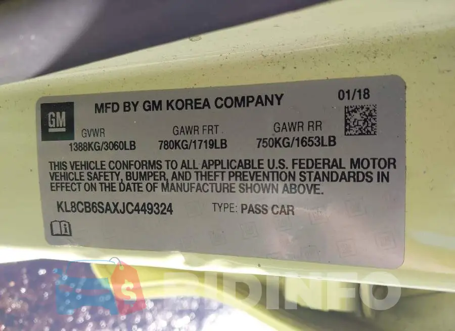 KL8CB6SAXJC449324 Photo# 9
