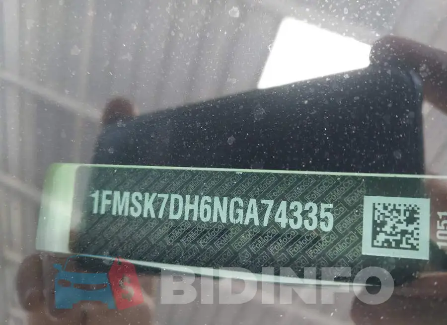 1FMSK7DH6NGA74335 Photo# 9