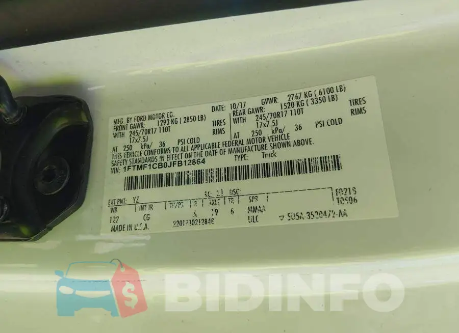 1FTMF1CB0JFB12864 Photo# 9