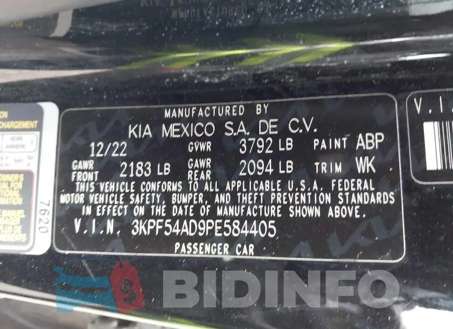 3KPF54AD9PE584405 Photo# 9