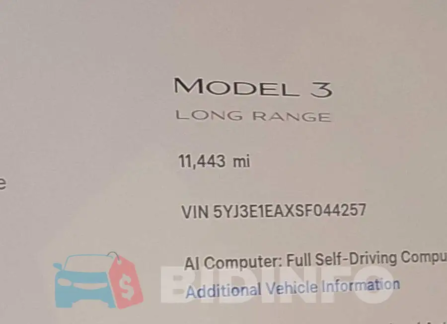 5YJ3E1EAXSF044257 Photo# 15