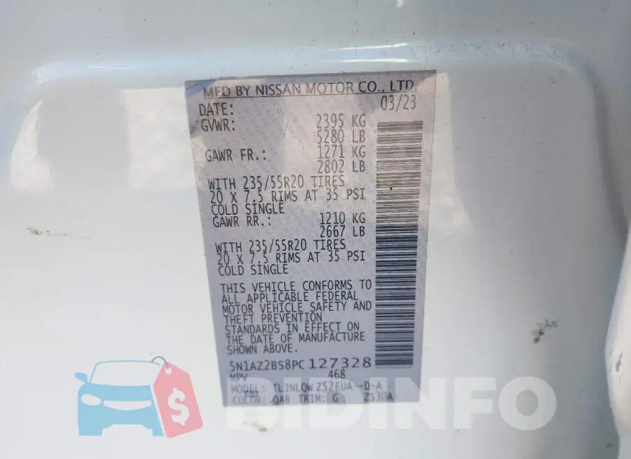5N1AZ2BS8PC127328 Photo# 9