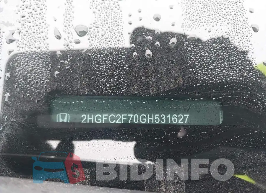 2HGFC2F70GH531627 Photo# 9