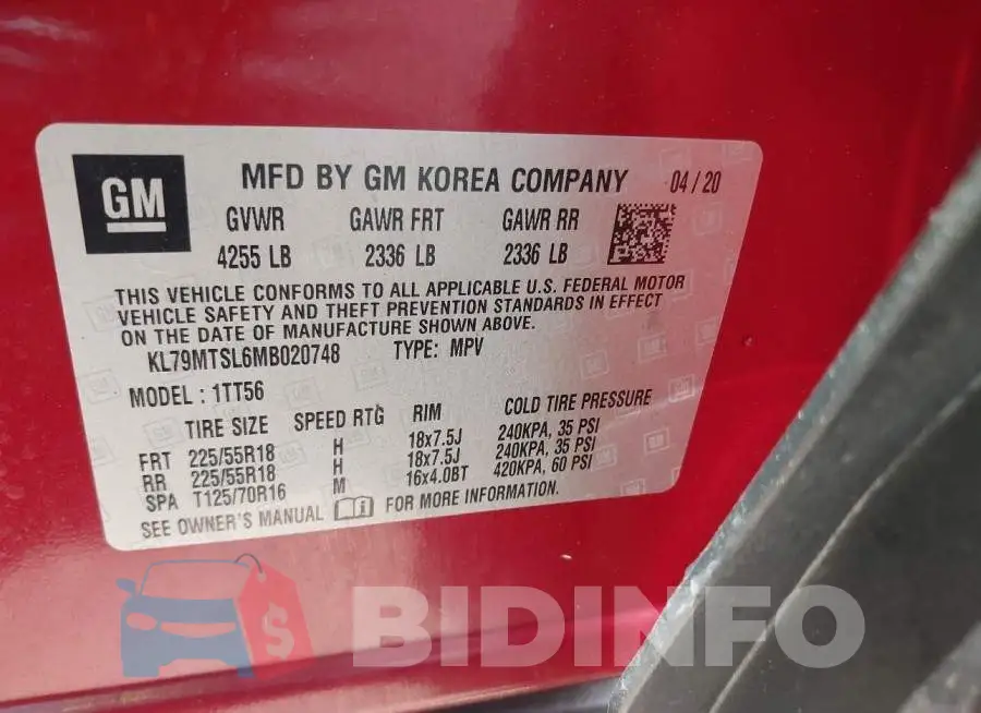 KL79MTSL6MB020748 Photo# 9