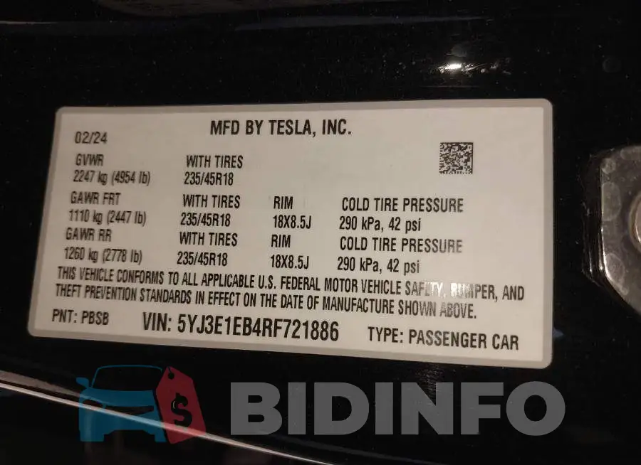 5YJ3E1EB4RF721886 Photo# 9