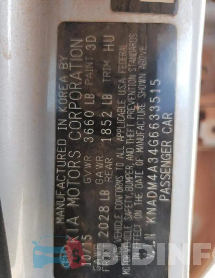 KNADM4A34G6633515 Photo# 12