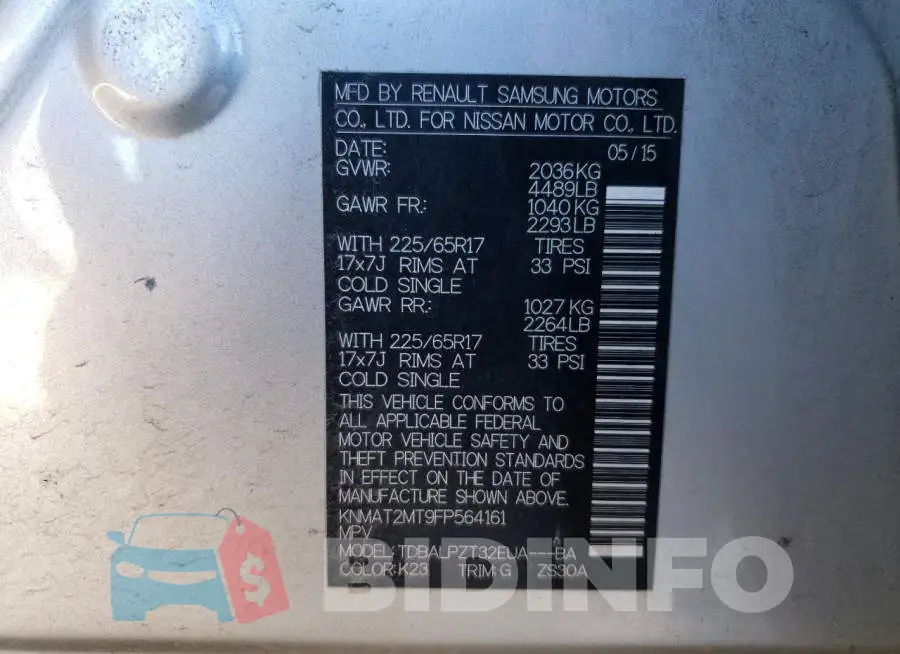 KNMAT2MT9FP564161 Photo# 12