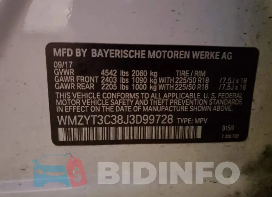 WMZYT3C38J3D99728 Photo# 12