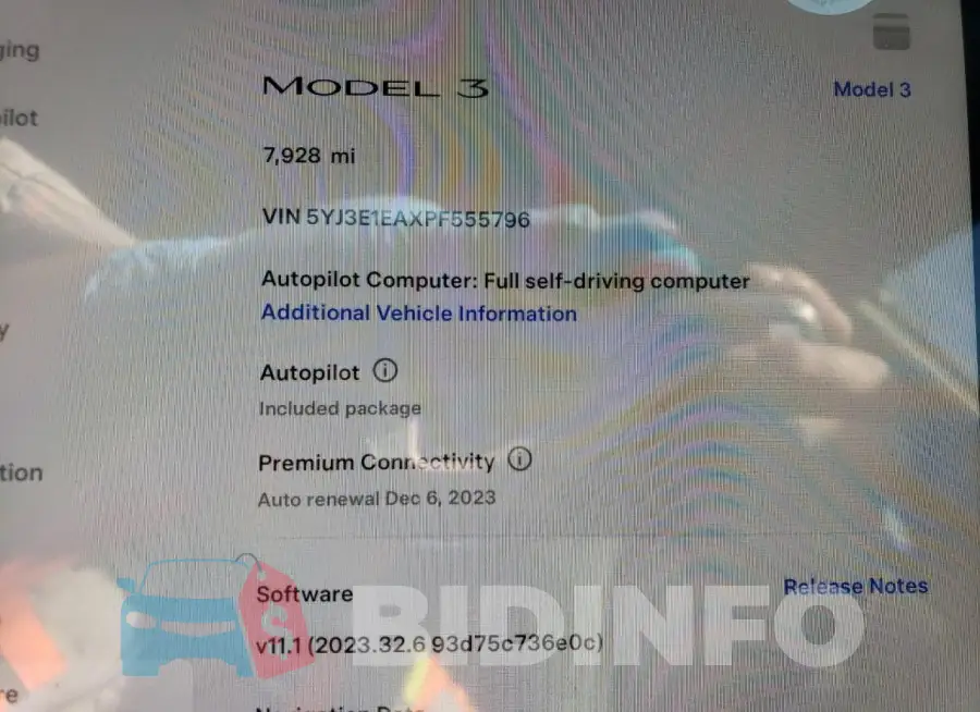 5YJ3E1EAXPF555796 Photo# 9