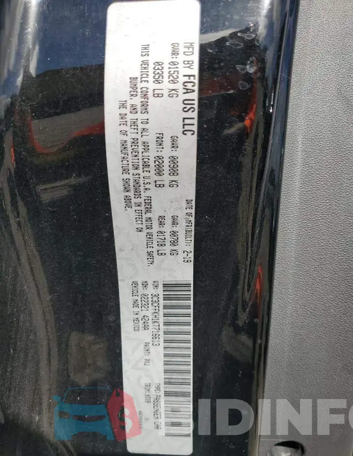 3C3CFFKH1KT716613 Photo# 12