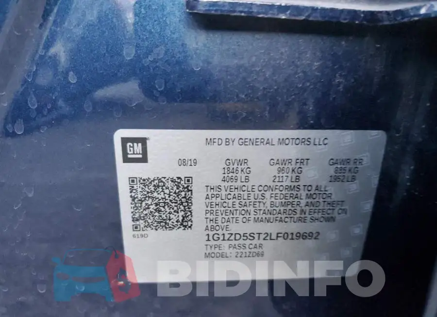 1G1ZD5ST2LF019692 Photo# 12