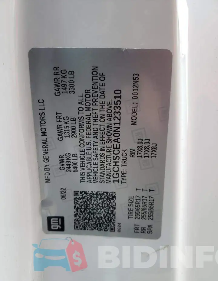 1GCHSCEA0N1233510 Photo# 12