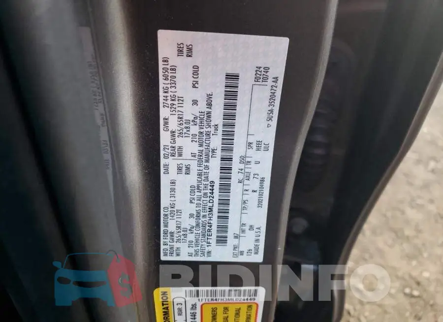 1FTER4FH3MLD24449 Photo# 12