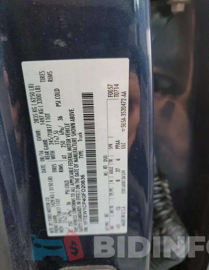 1FTEW1CP4GFD20836 Photo# 12