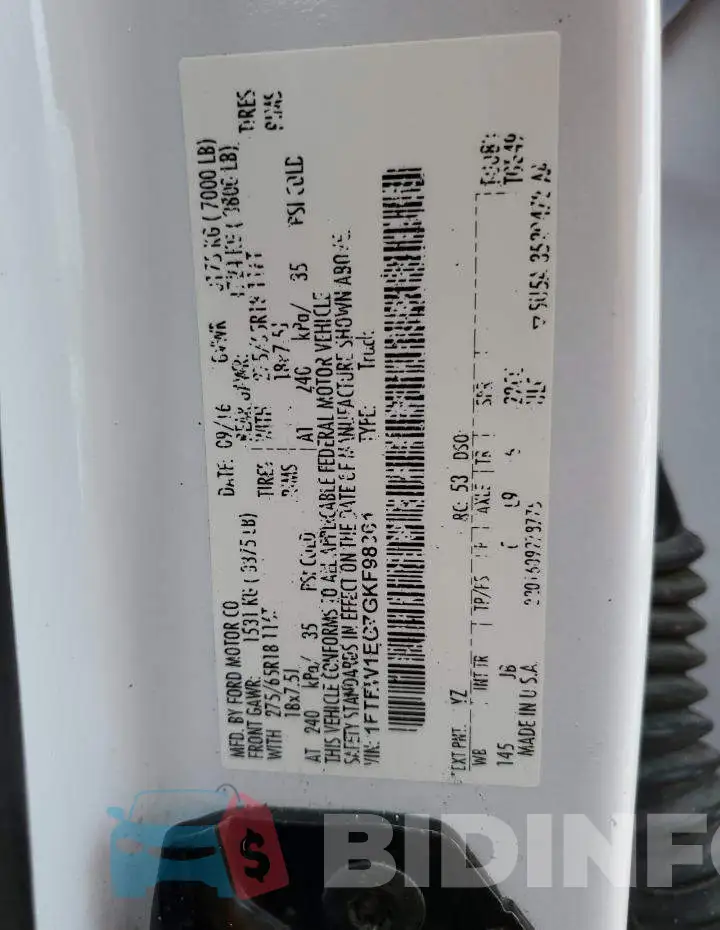1FTEW1EG7GKF98361 Photo# 12