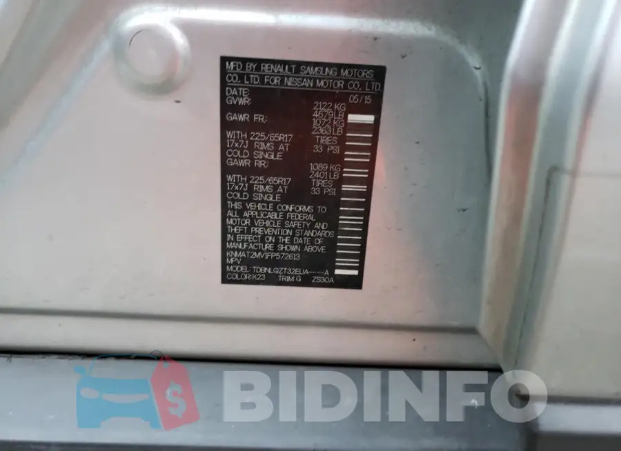 KNMAT2MV1FP572613 Photo# 10