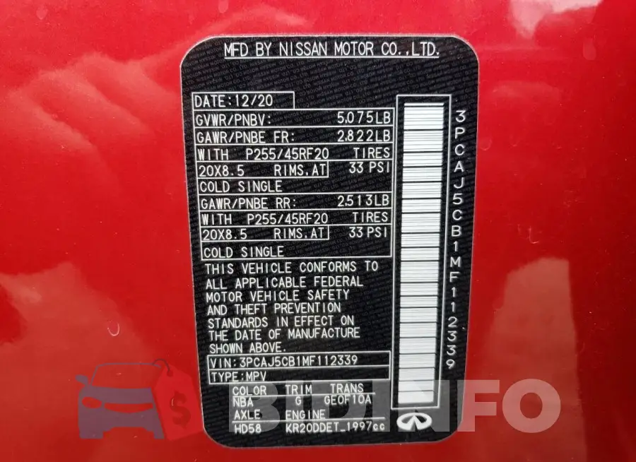 3PCAJ5CB1MF112339 Photo# 13