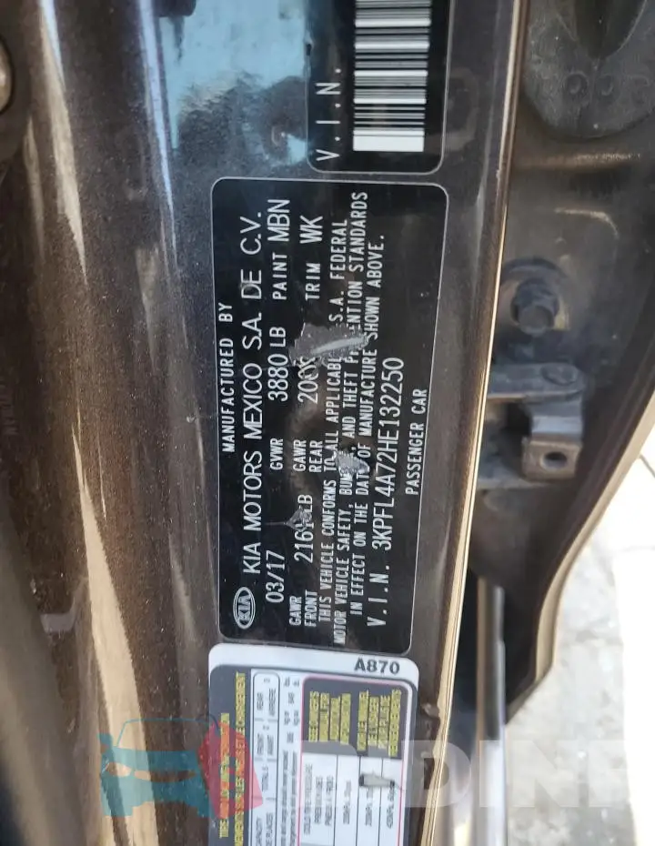 3KPFL4A72HE132250 Photo# 12