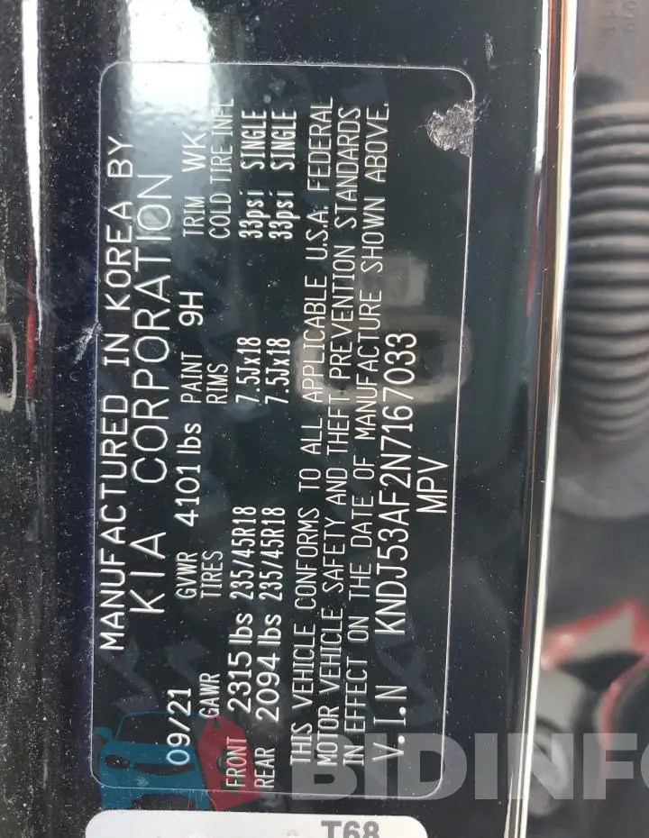 KNDJ53AF2N7167033 Photo# 13