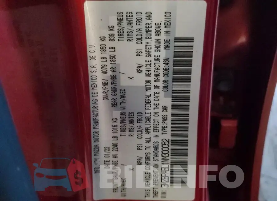 3MZBPABL1NM300052 Photo# 12
