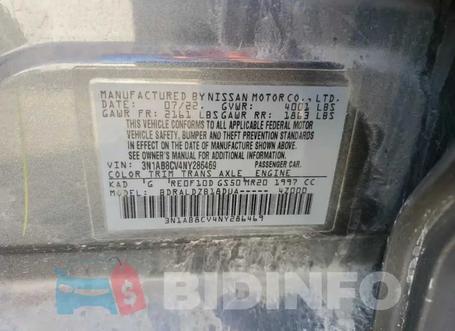3N1AB8CV4NY286469 Photo# 12