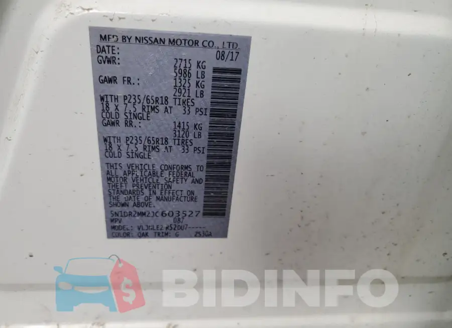 5N1DR2MM2JC603527 Photo# 12