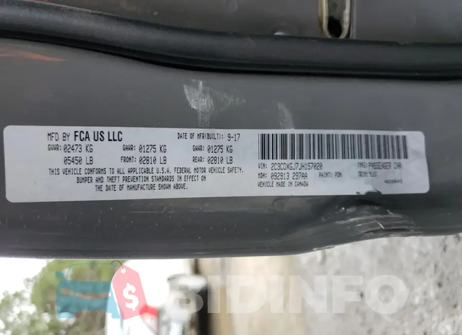 2C3CDXGJ7JH157020 Photo# 13