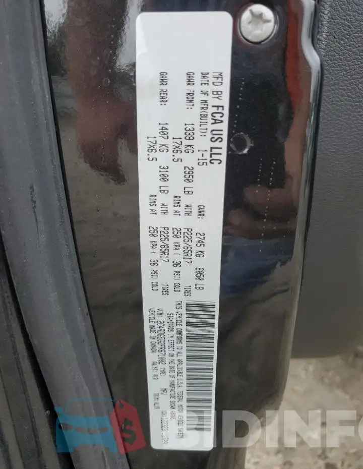 2C4RDGEG2FR671002 Photo# 13