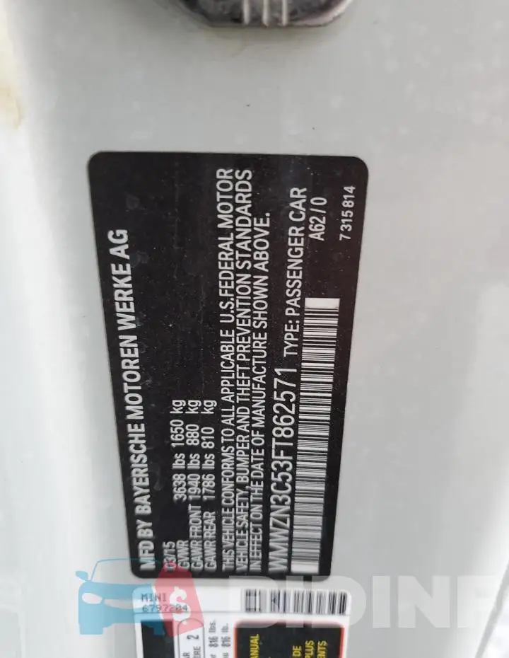WMWZN3C53FT862571 Photo# 14