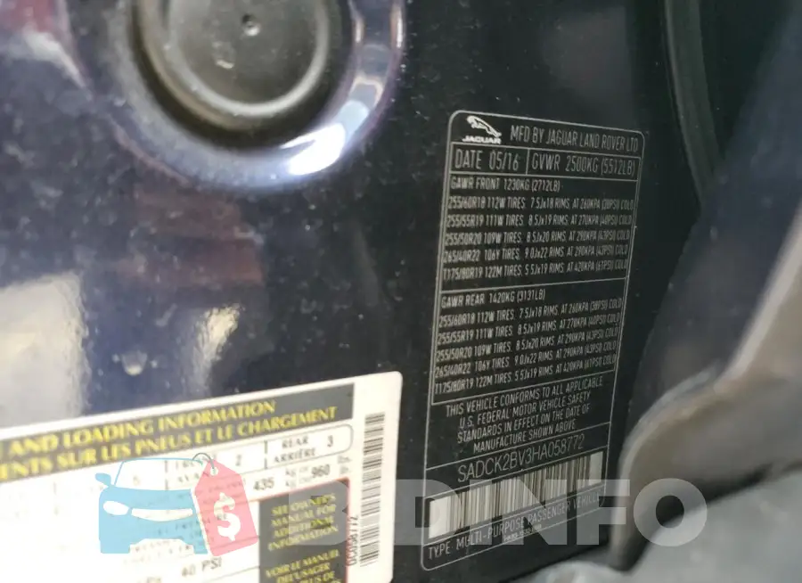 SADCK2BV3HA058772 Photo# 12