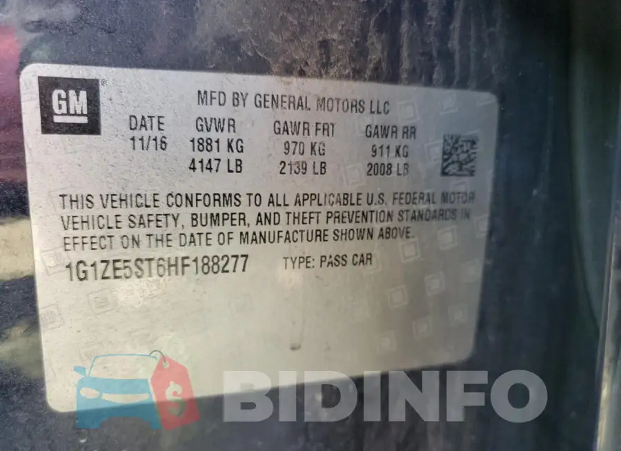 1G1ZE5ST6HF188277 Photo# 12