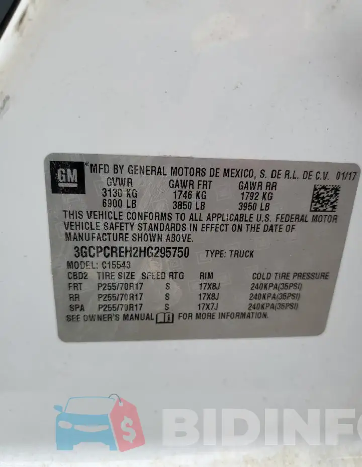 3GCPCREH2HG295750 Photo# 12