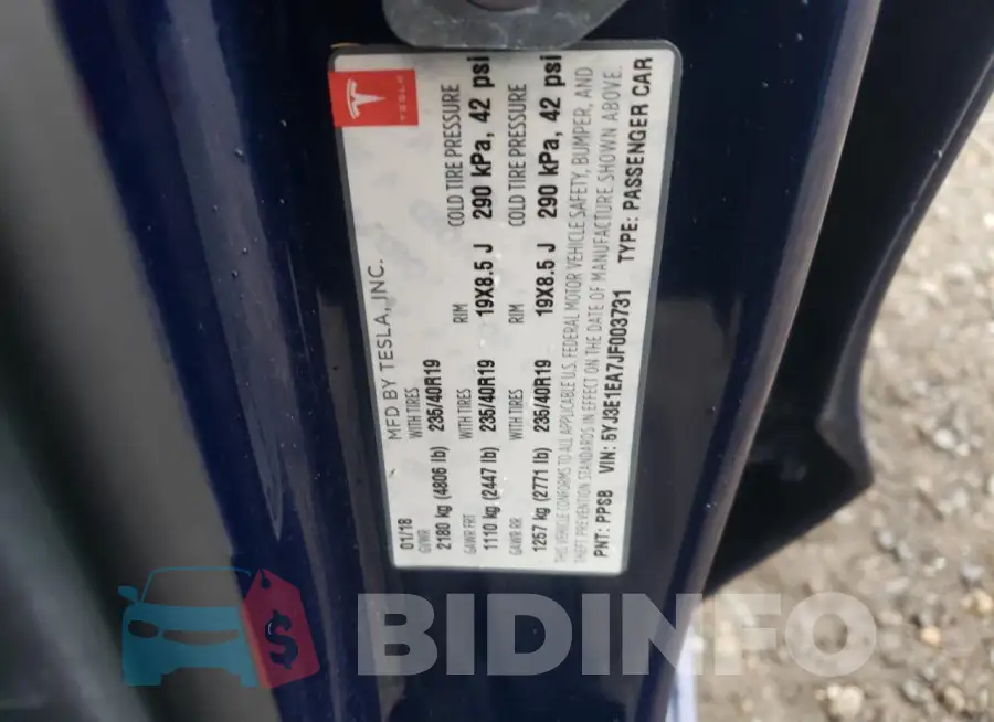 5YJ3E1EA7JF003731 Photo# 12