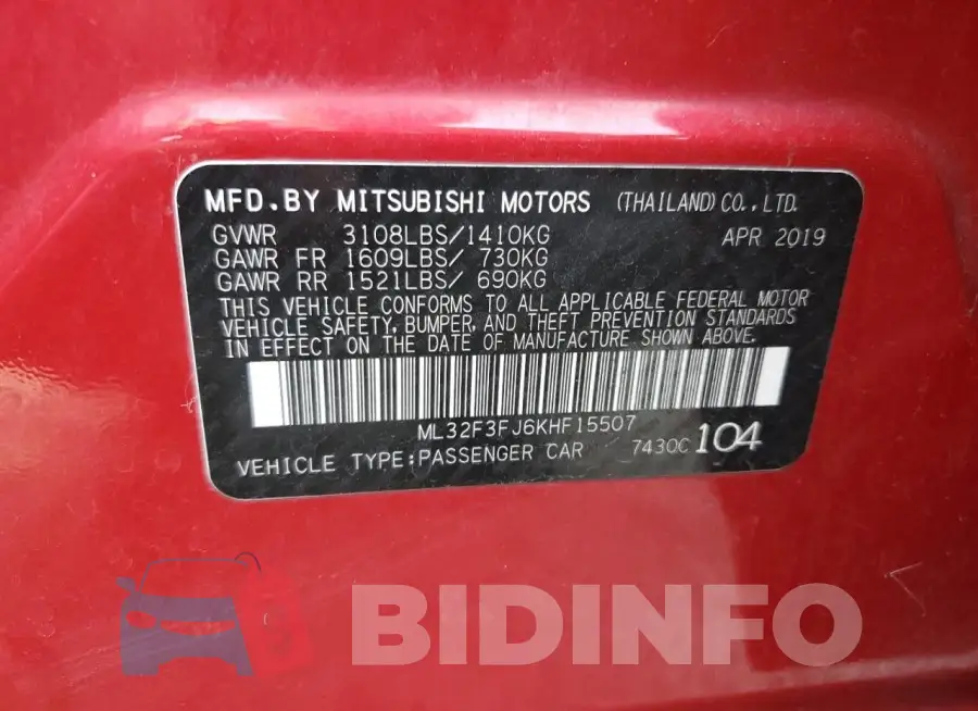 ML32F3FJ6KHF15507 Photo# 12