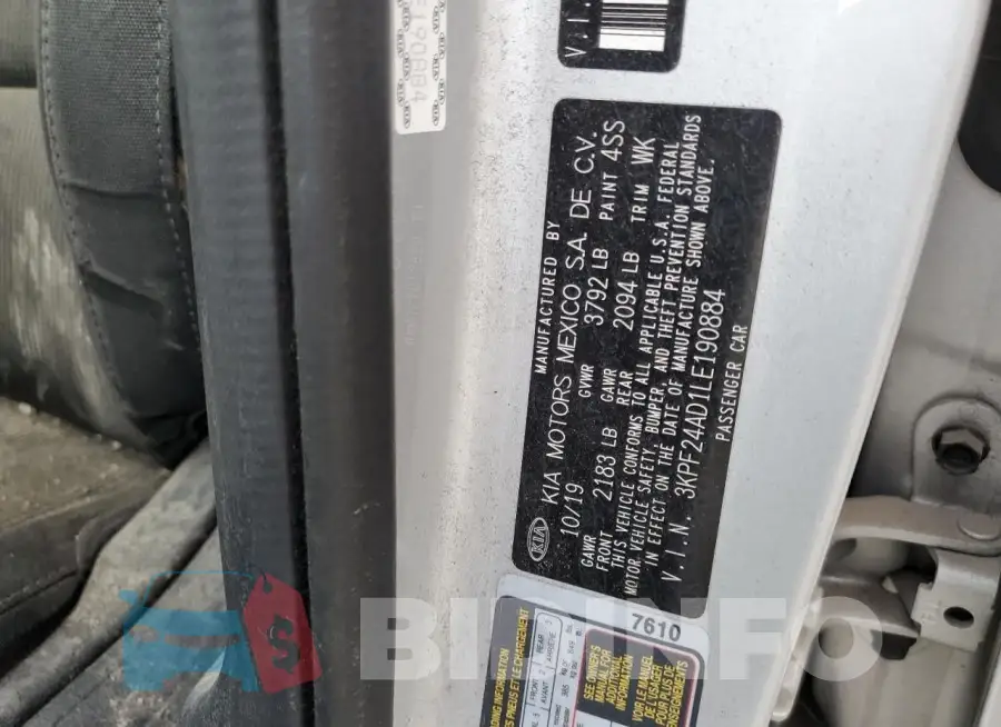 3KPF24AD1LE190884 Photo# 12