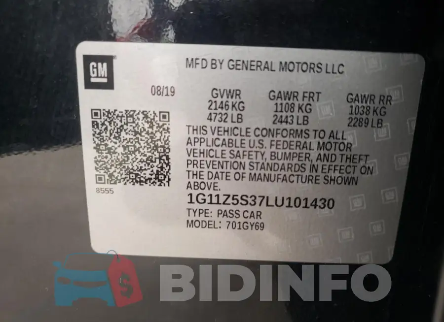 1G11Z5S37LU101430 Photo# 12