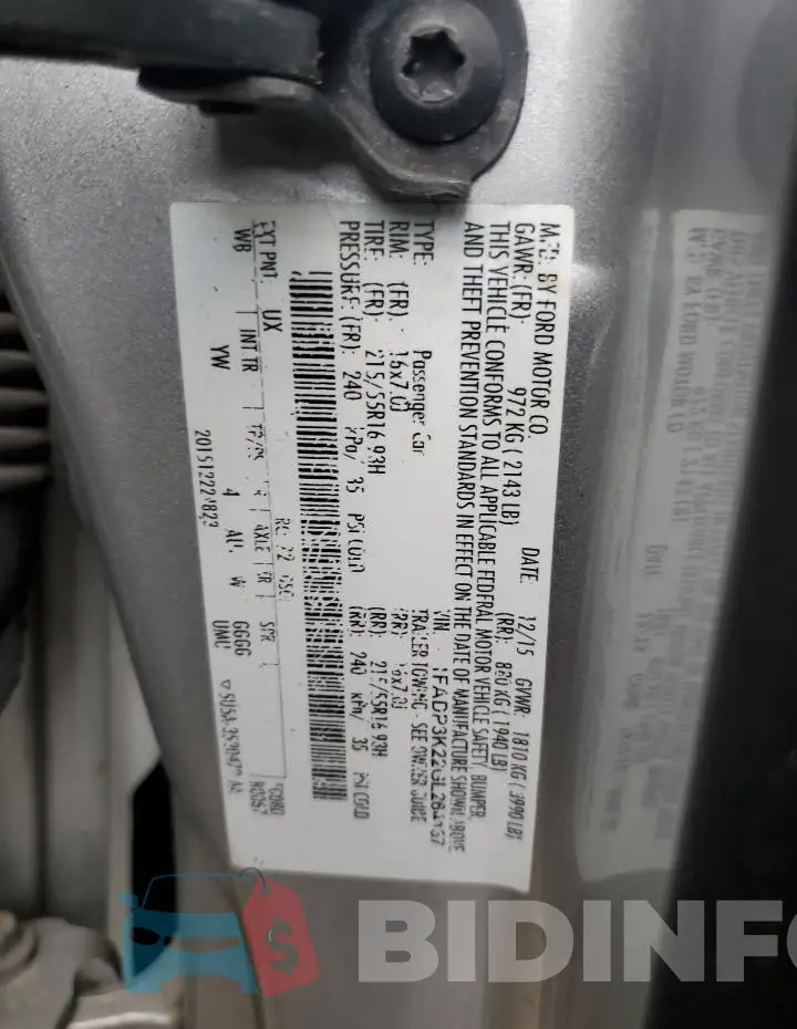 1FADP3K22GL264137 Photo# 13