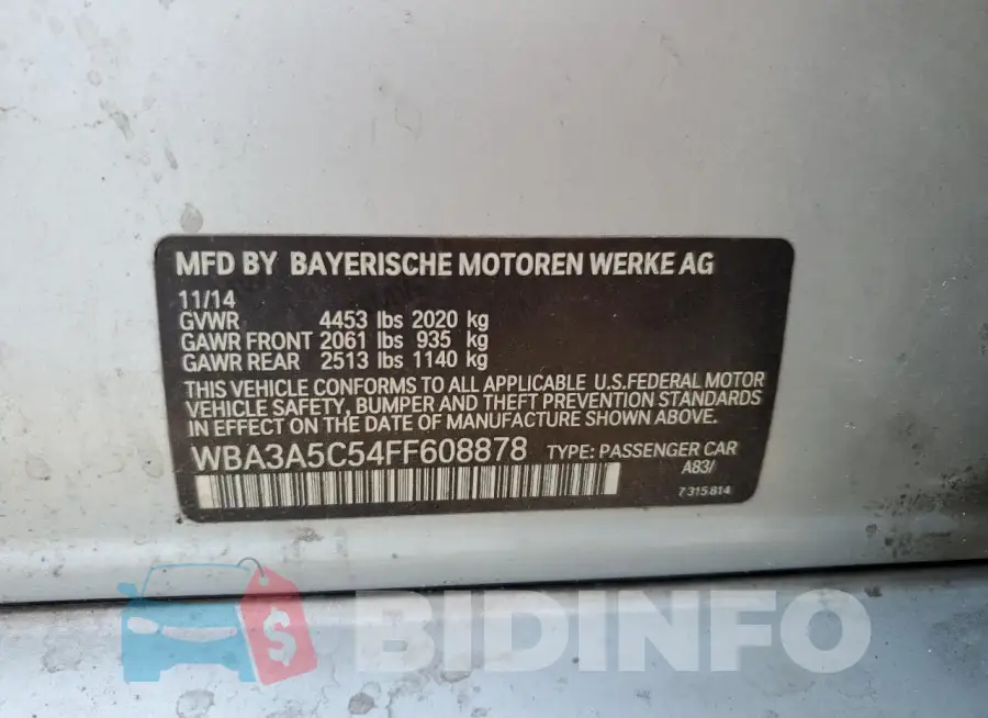 WBA3A5C54FF608878 Photo# 13