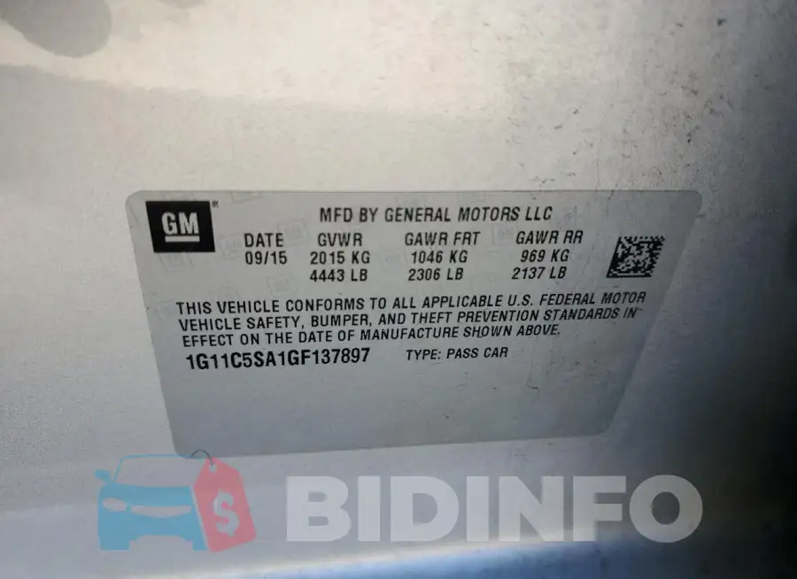 1G11C5SA1GF137897 Photo# 13