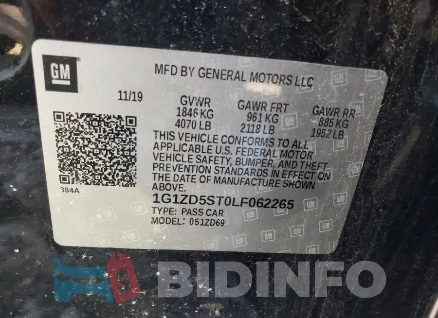 1G1ZD5ST0LF062265 Photo# 12
