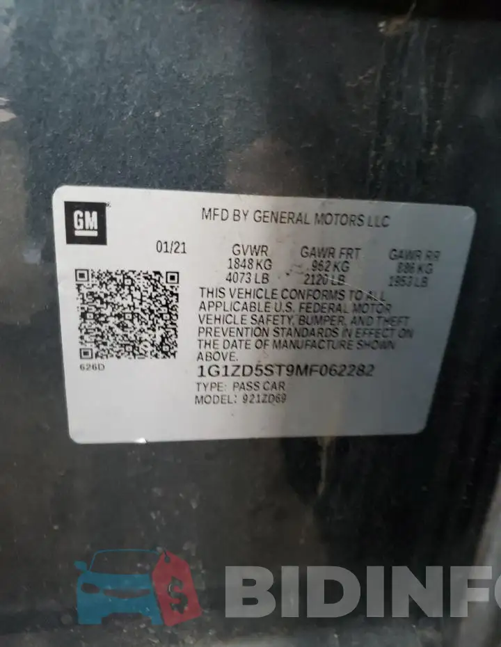 1G1ZD5ST9MF062282 Photo# 12