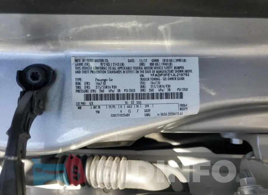 1FADP3FE1JL210792 Photo# 12