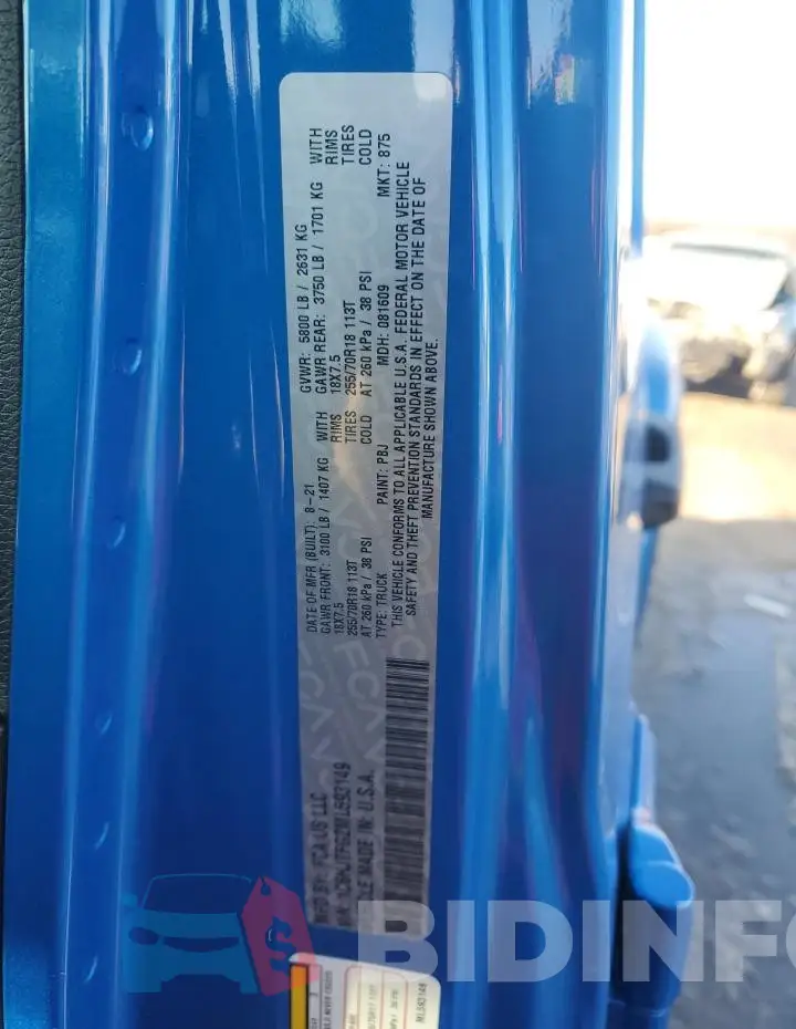 1C6HJTFG2ML593149 Photo# 12