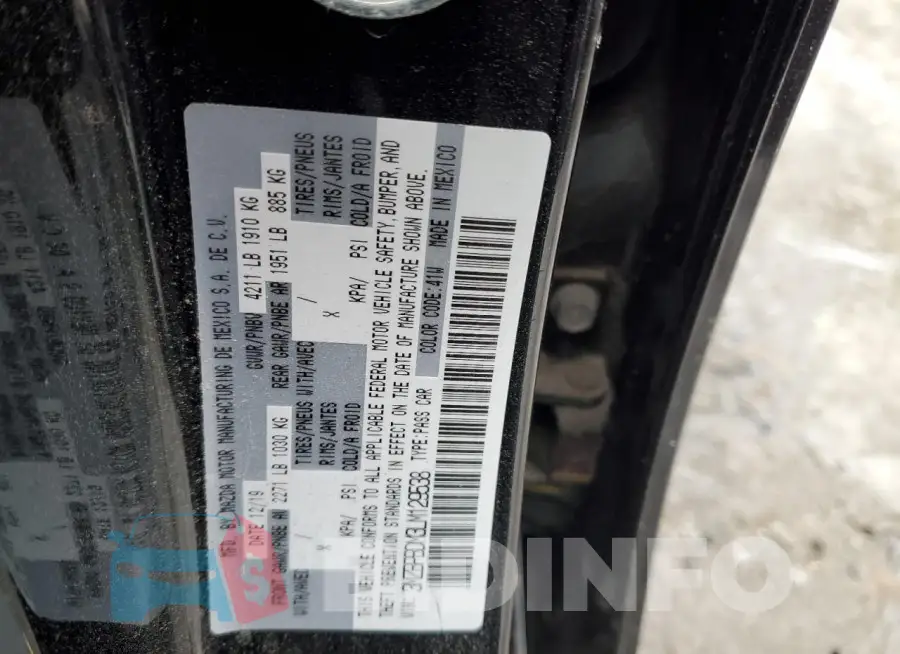 3MZBPBDM3LM129538 Photo# 12