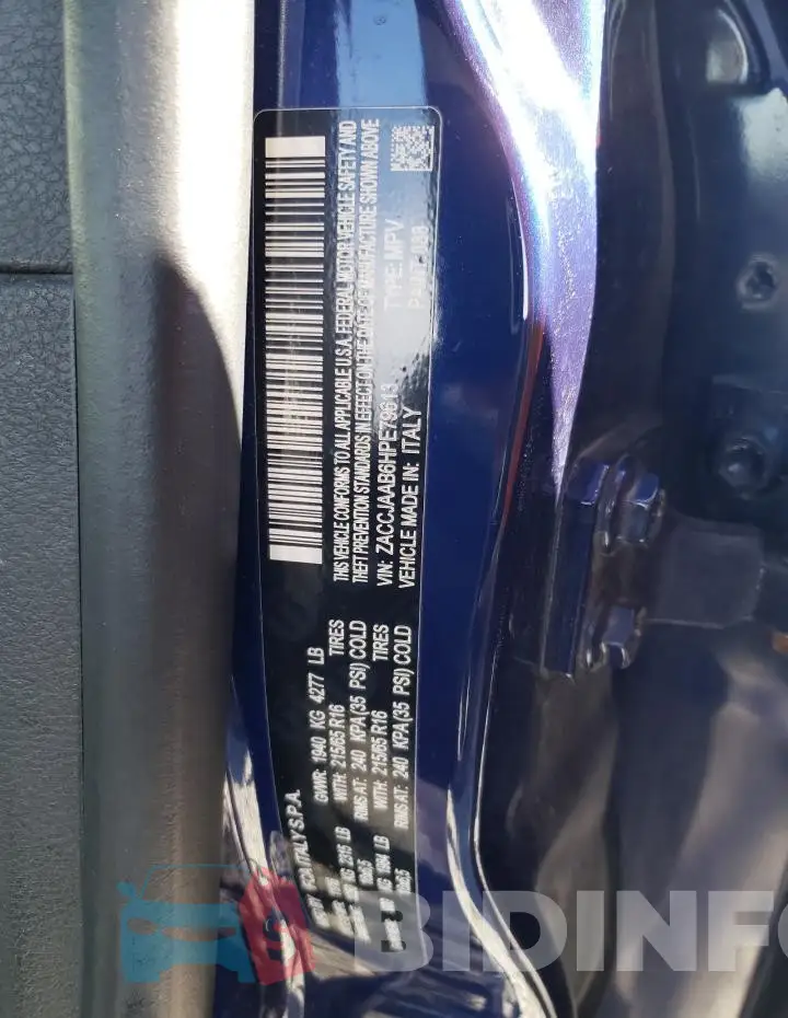 ZACCJAAB6HPE79613 Photo# 12