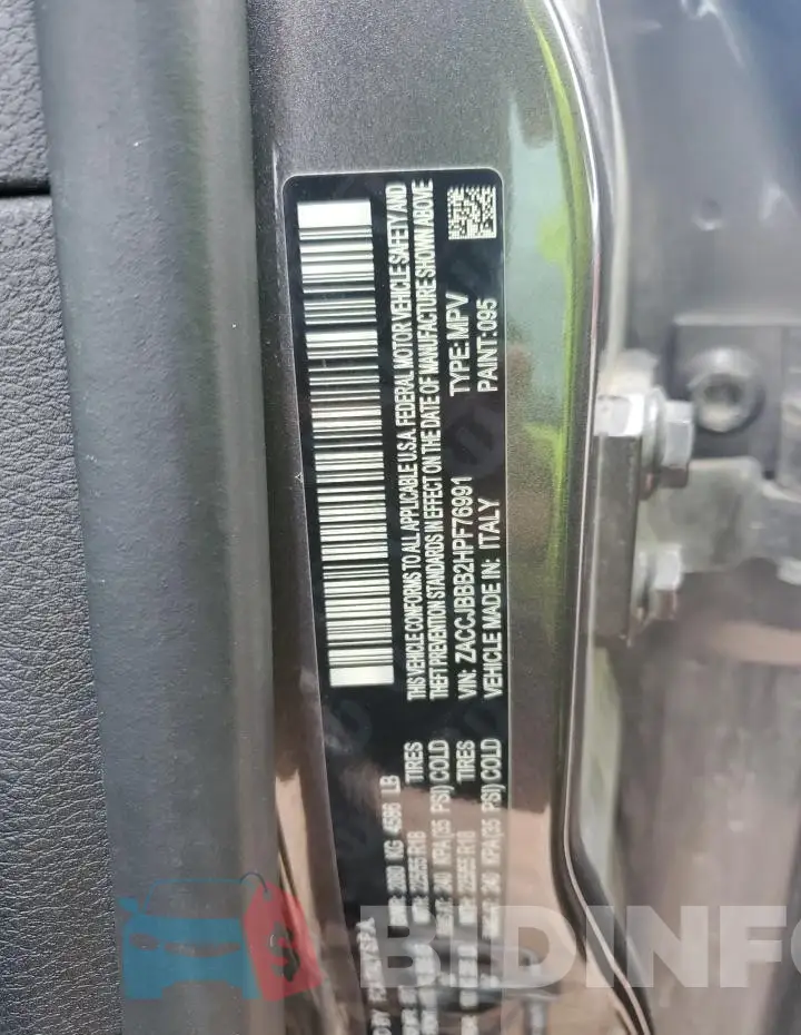 ZACCJBBB2HPF76991 Photo# 12