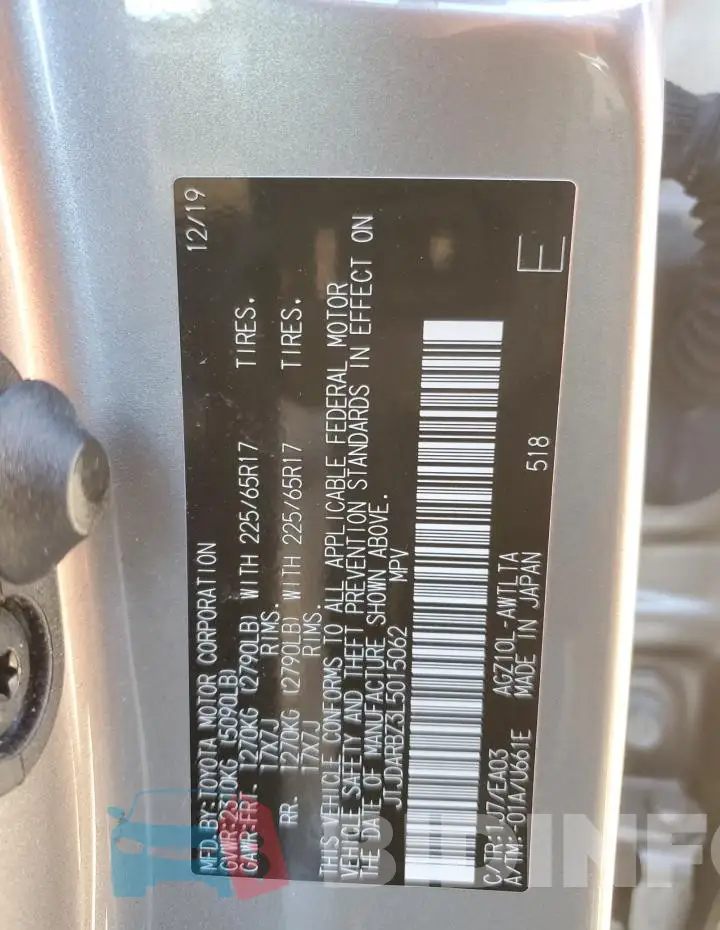 JTJDARBZ3L5015062 Photo# 12