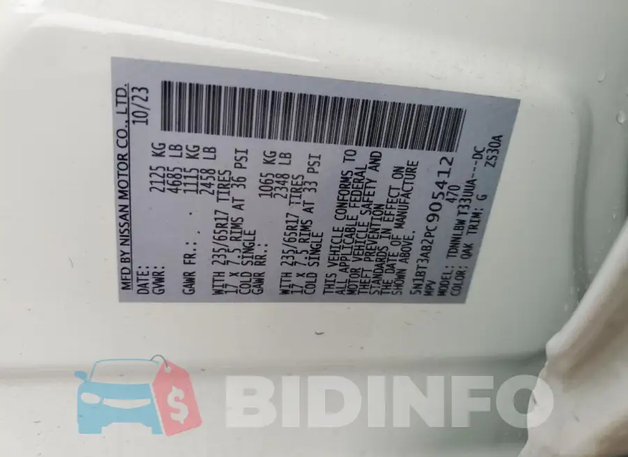 5N1BT3AB2PC905412 Photo# 13