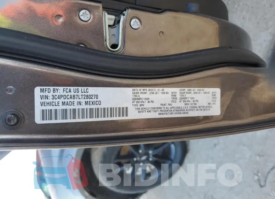 3C4PDCAB7LT280270 Photo# 13